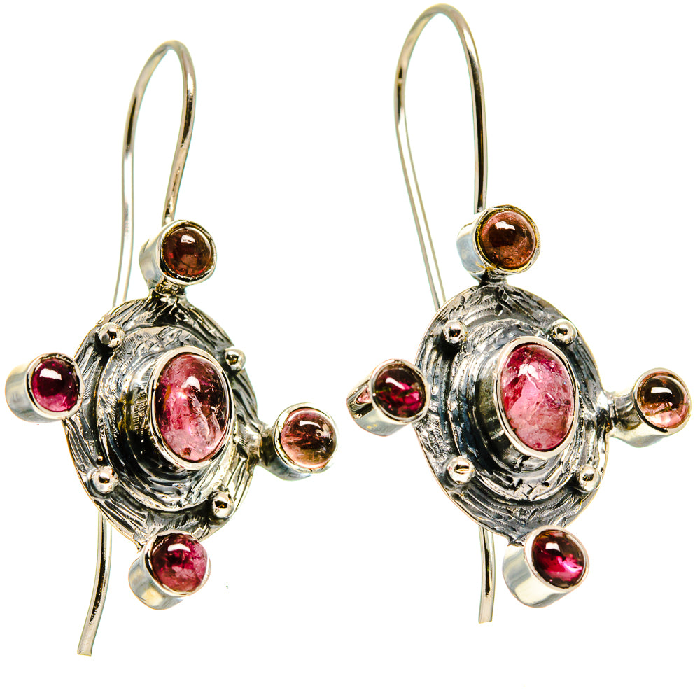 Pink Tourmaline Earrings handcrafted by Ana Silver Co - EARR414520