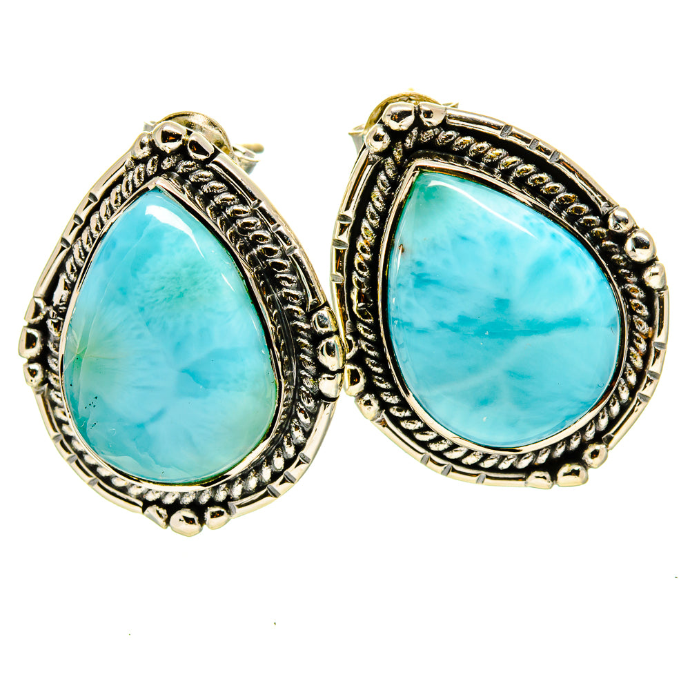 Larimar Earrings handcrafted by Ana Silver Co - EARR414541