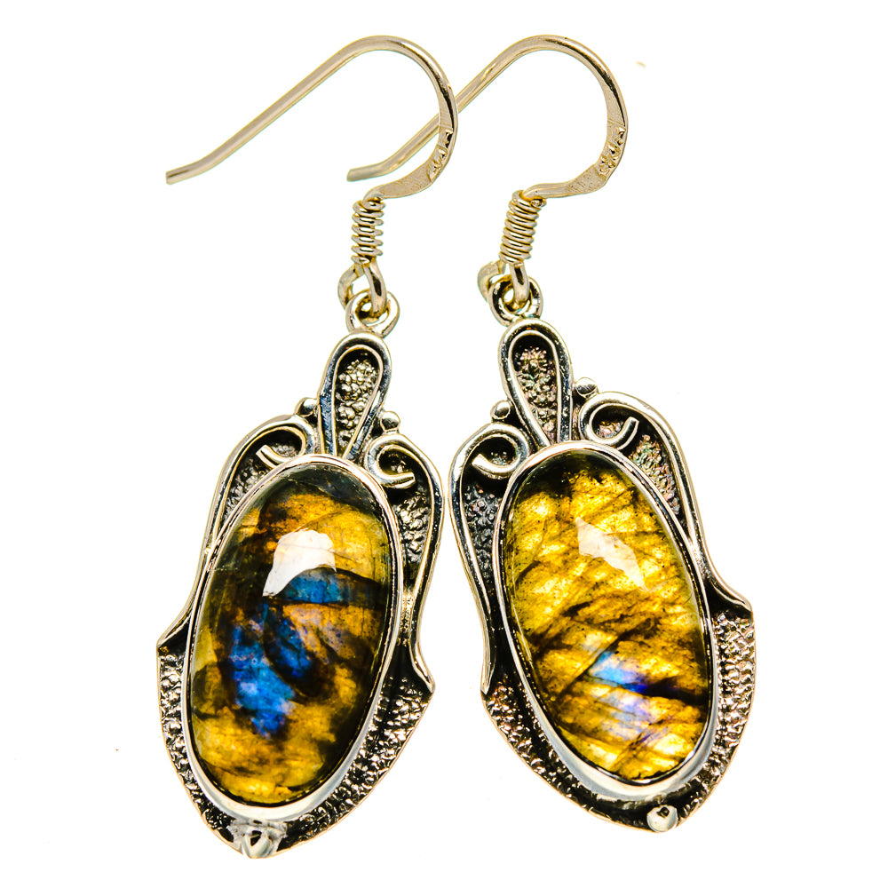 Labradorite Earrings handcrafted by Ana Silver Co - EARR414558