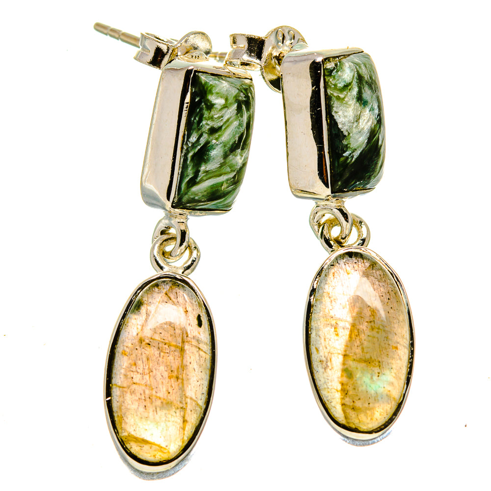 Labradorite Earrings handcrafted by Ana Silver Co - EARR414608