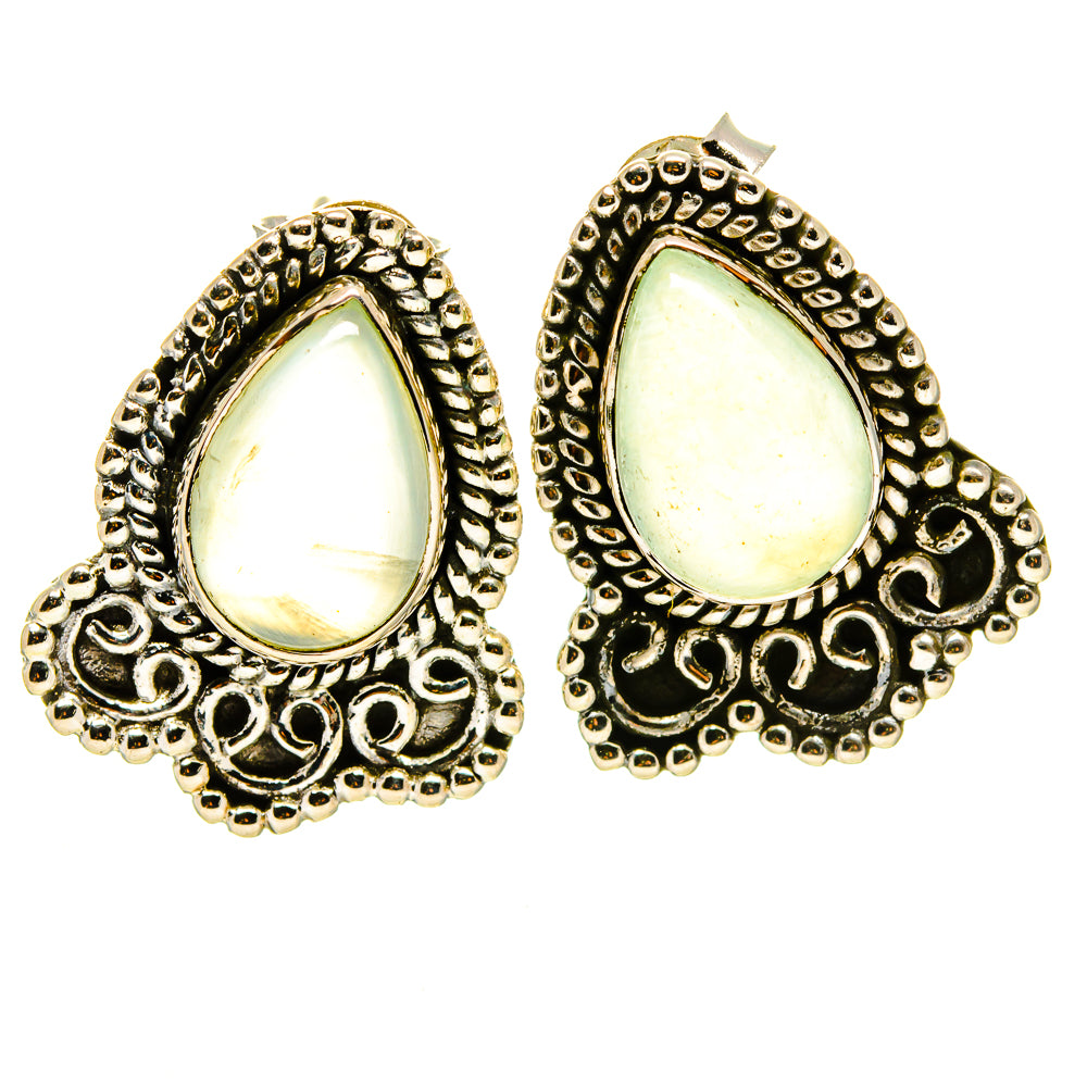 Prehnite Earrings handcrafted by Ana Silver Co - EARR414620