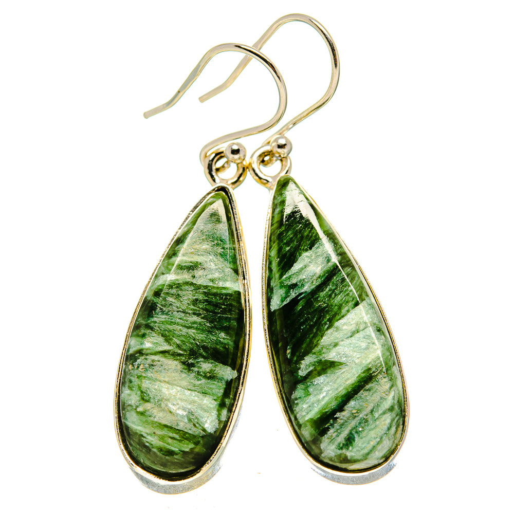 Seraphinite Earrings handcrafted by Ana Silver Co - EARR414637