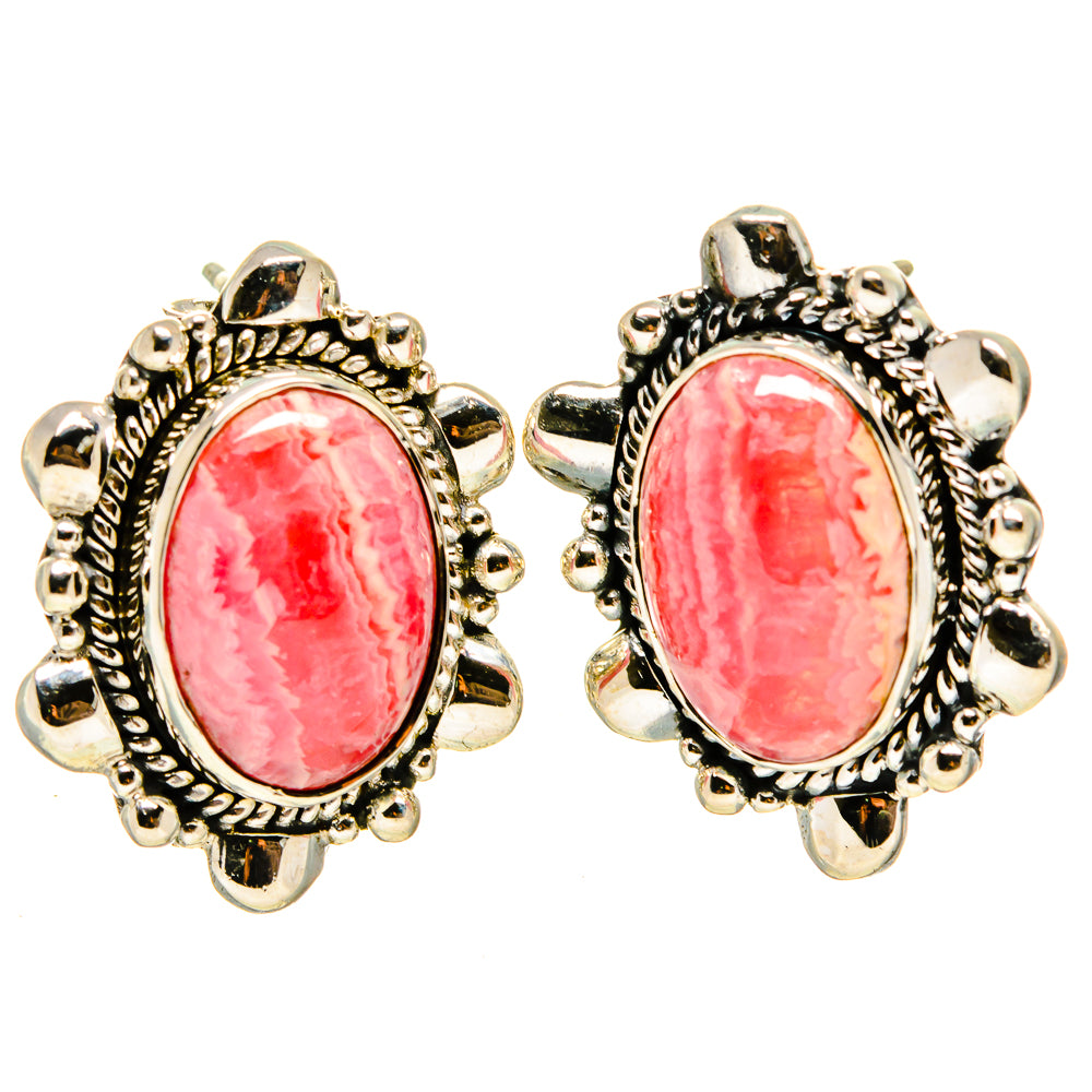 Rhodochrosite Earrings handcrafted by Ana Silver Co - EARR414687