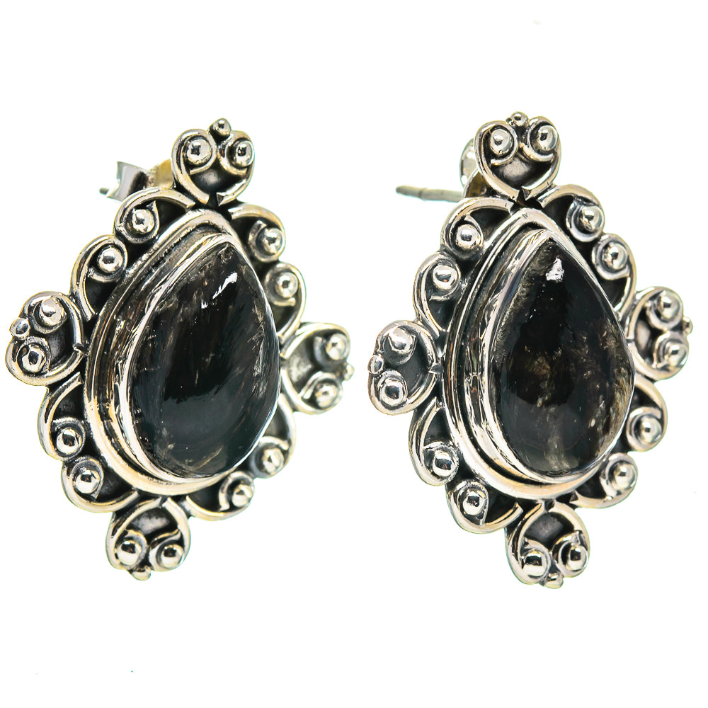 Golden Seraphinite Earrings handcrafted by Ana Silver Co - EARR414752