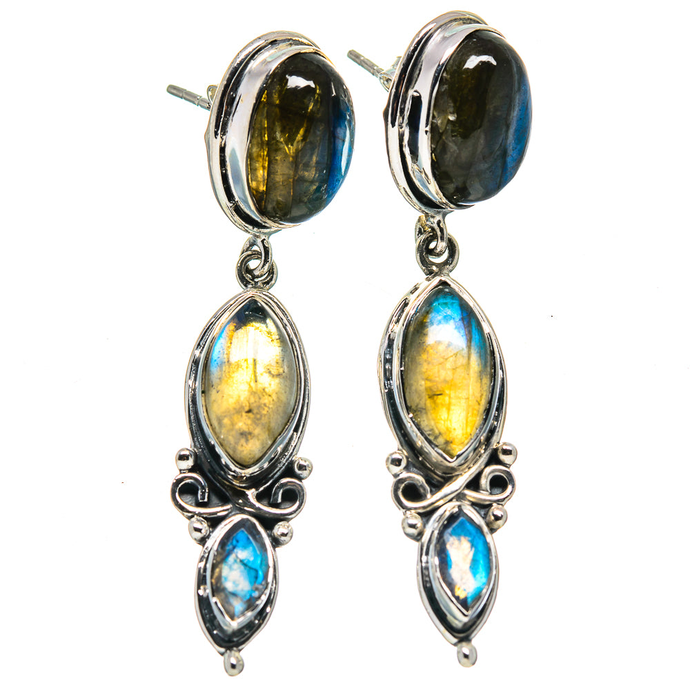 Labradorite Earrings handcrafted by Ana Silver Co - EARR414783