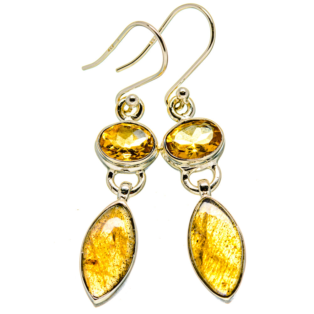 Labradorite Earrings handcrafted by Ana Silver Co - EARR414805
