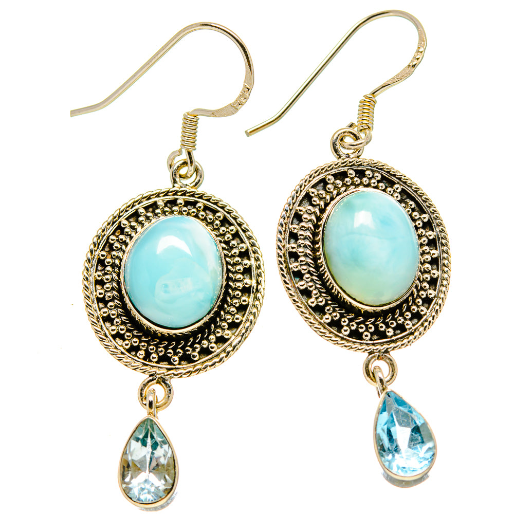 Larimar Earrings handcrafted by Ana Silver Co - EARR414830