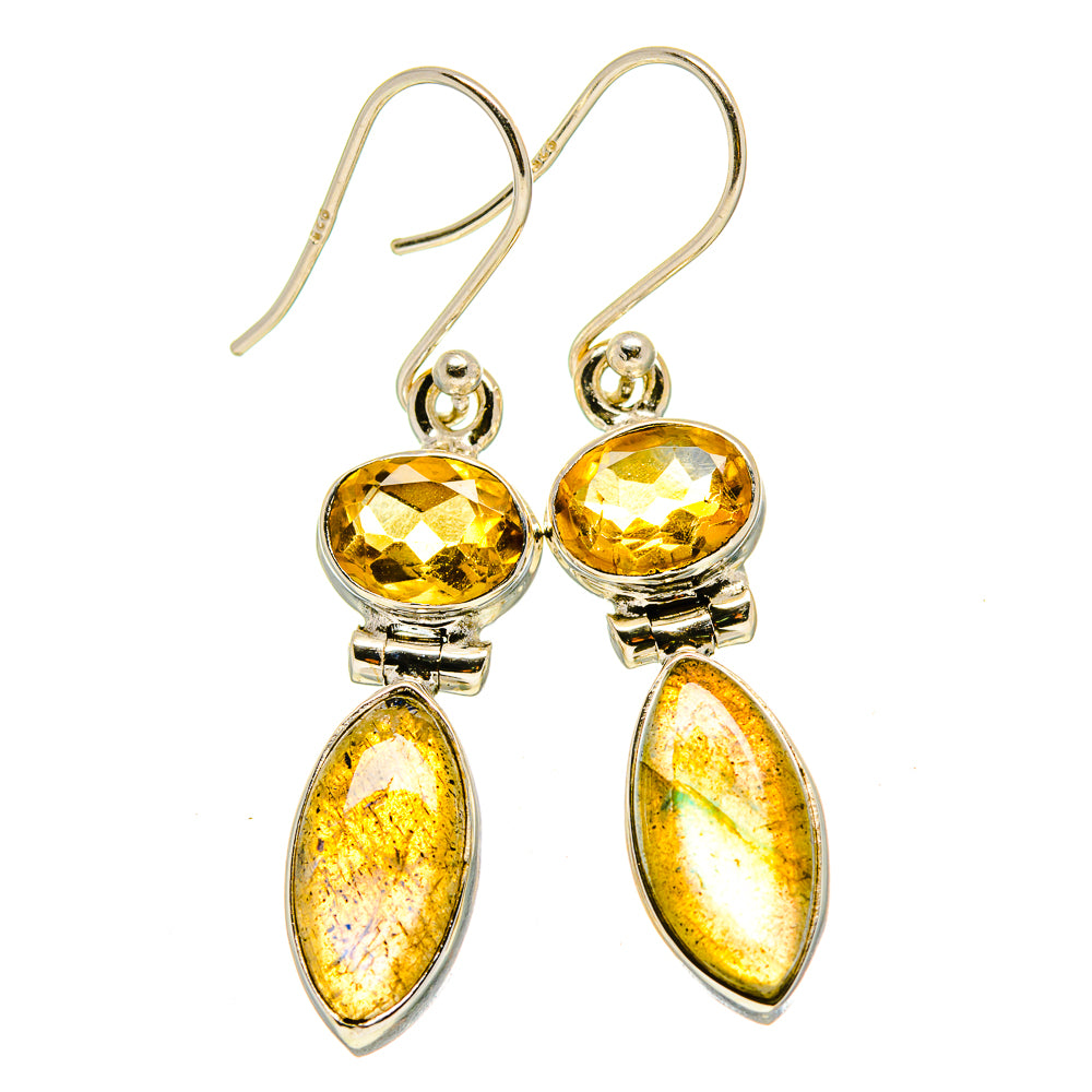 Labradorite Earrings handcrafted by Ana Silver Co - EARR414920