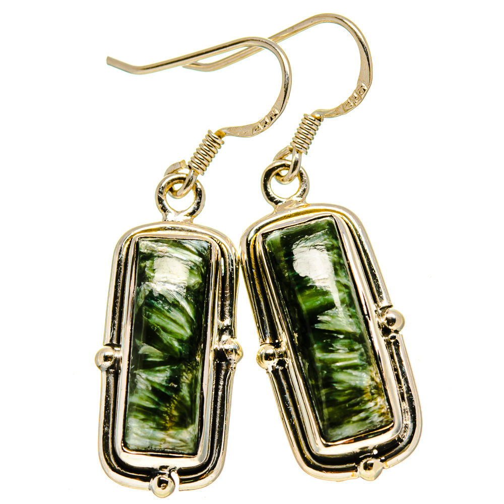 Seraphinite Earrings handcrafted by Ana Silver Co - EARR414947