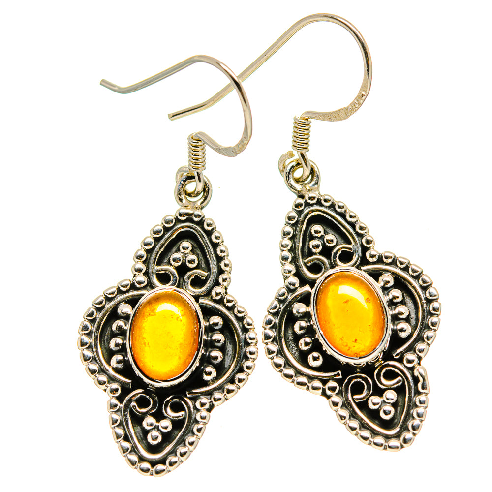 Carnelian Earrings handcrafted by Ana Silver Co - EARR414949