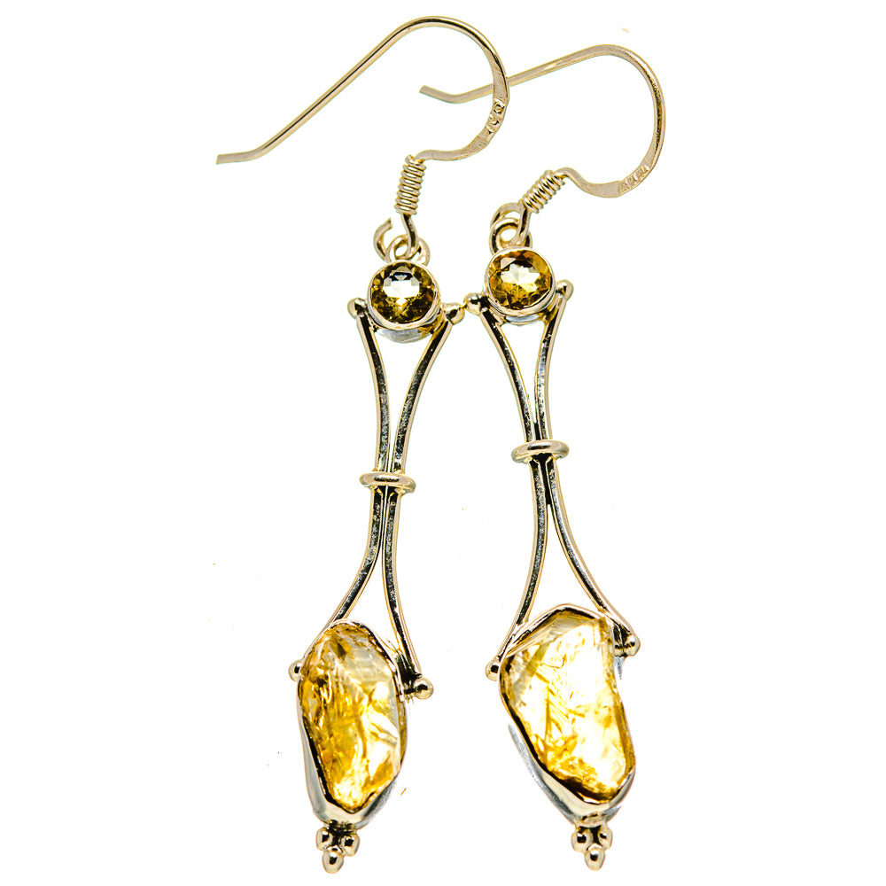 Citrine Earrings handcrafted by Ana Silver Co - EARR414993