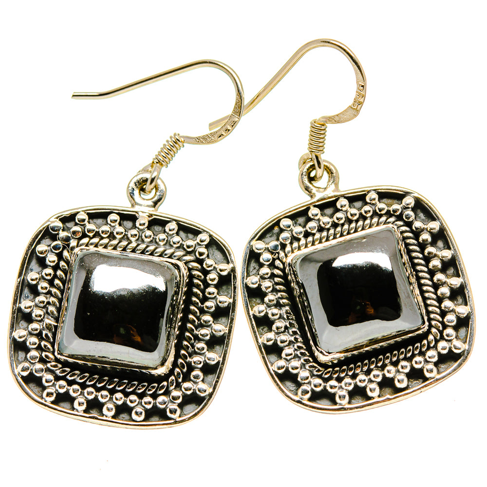 Hematite Earrings handcrafted by Ana Silver Co - EARR415009