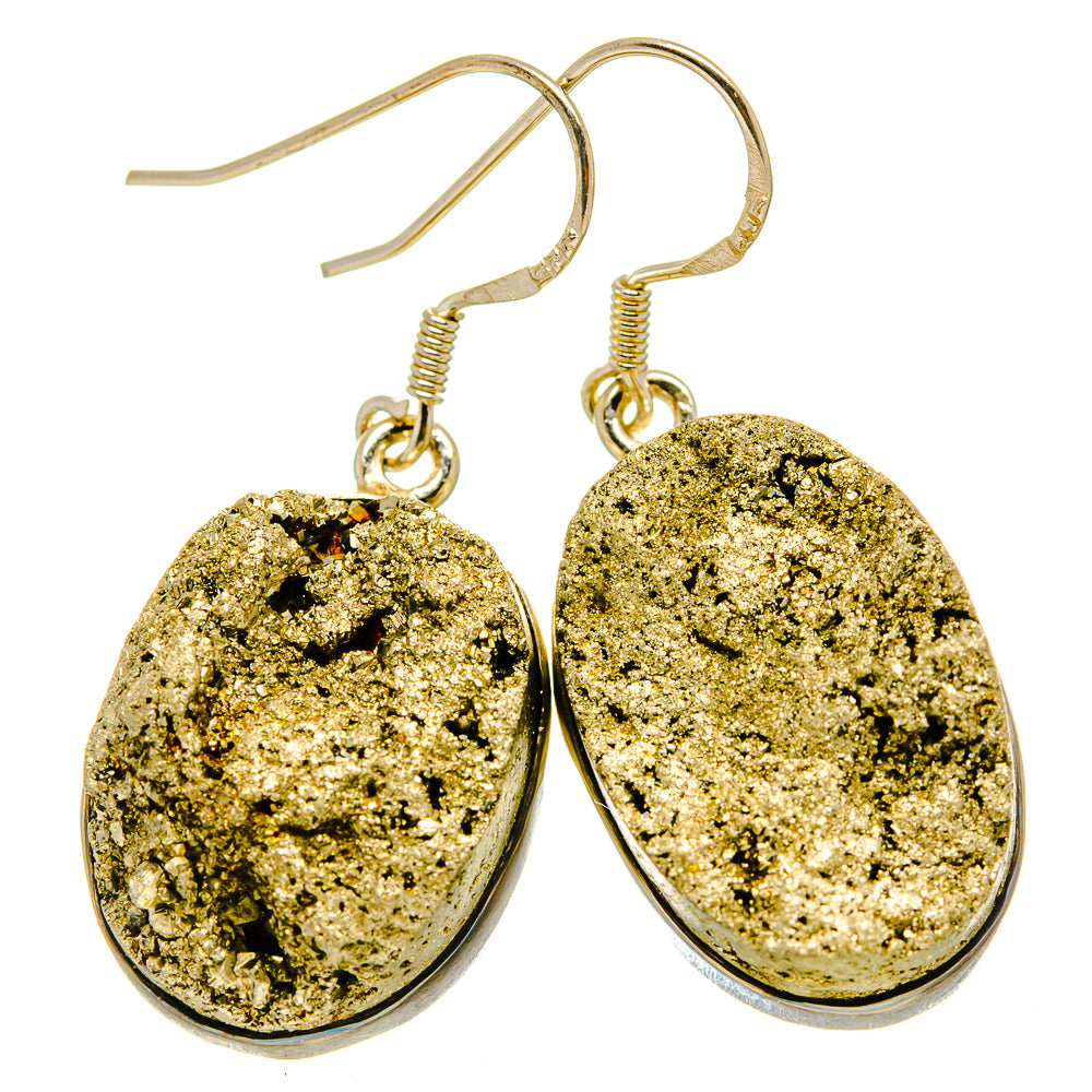 Pyrite Earrings handcrafted by Ana Silver Co - EARR415013