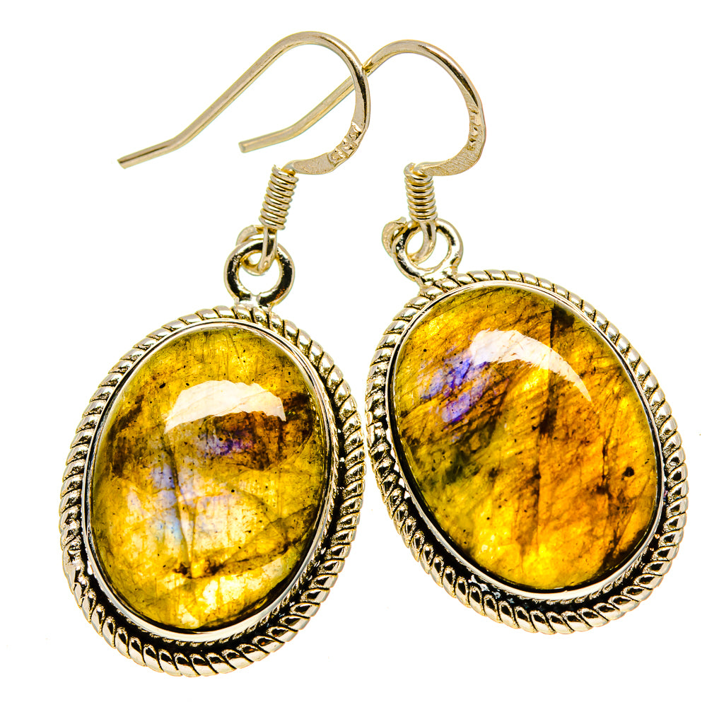 Labradorite Earrings handcrafted by Ana Silver Co - EARR415015