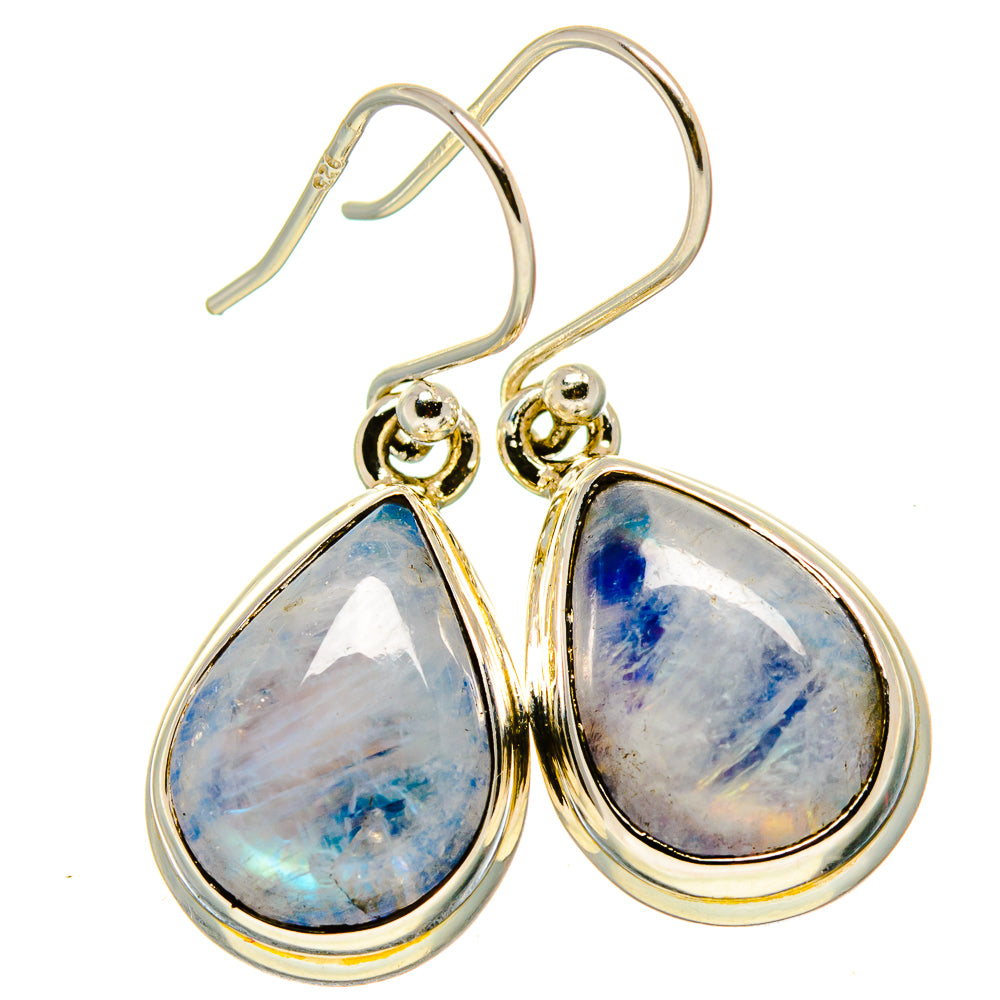 Rainbow Moonstone Earrings handcrafted by Ana Silver Co - EARR415072