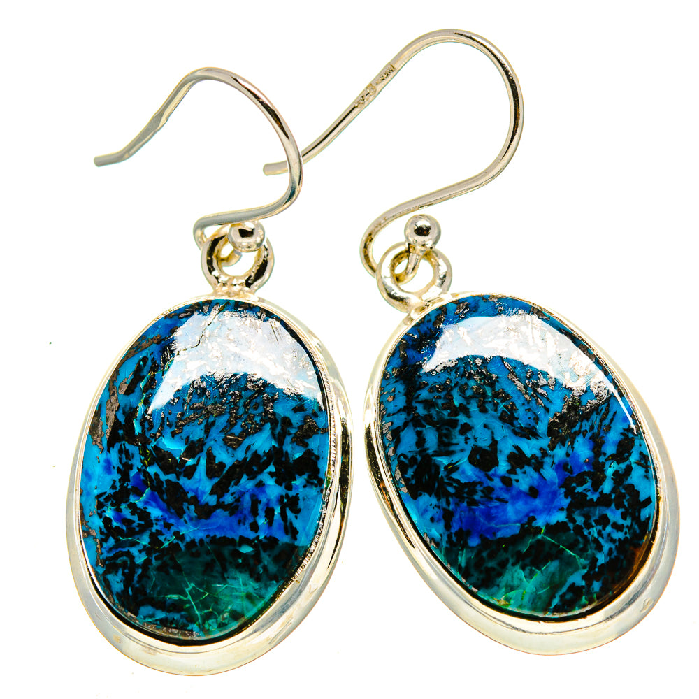 Shattuckite Earrings handcrafted by Ana Silver Co - EARR415155