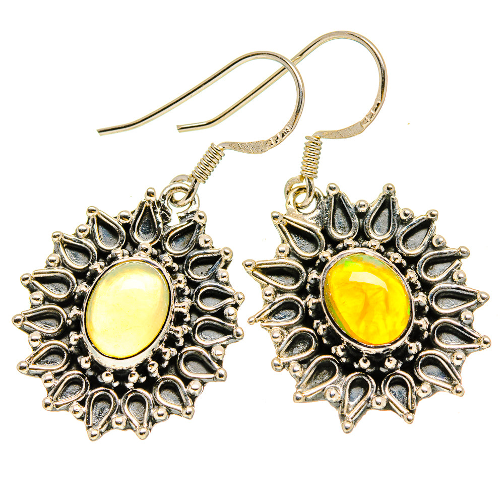 Ethiopian Opal Earrings handcrafted by Ana Silver Co - EARR415184