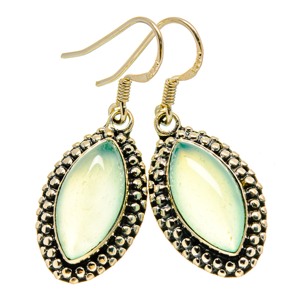 Aqua Chalcedony Earrings handcrafted by Ana Silver Co - EARR415195