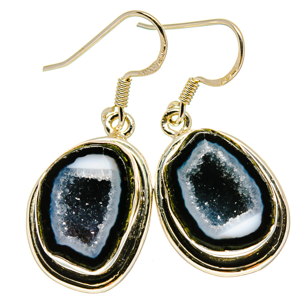 Coconut Geode Druzy Earrings handcrafted by Ana Silver Co - EARR415210