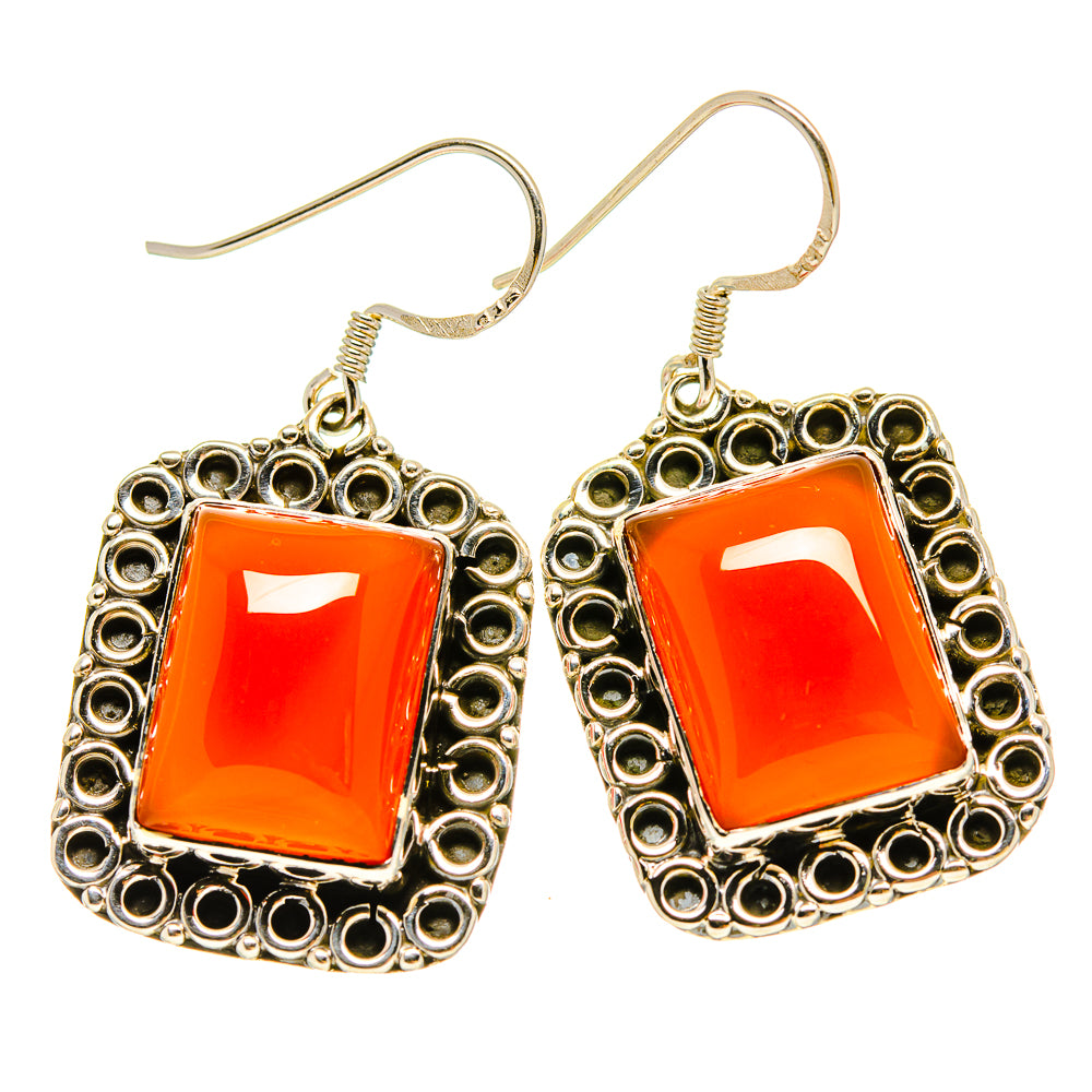 Carnelian Earrings handcrafted by Ana Silver Co - EARR415240