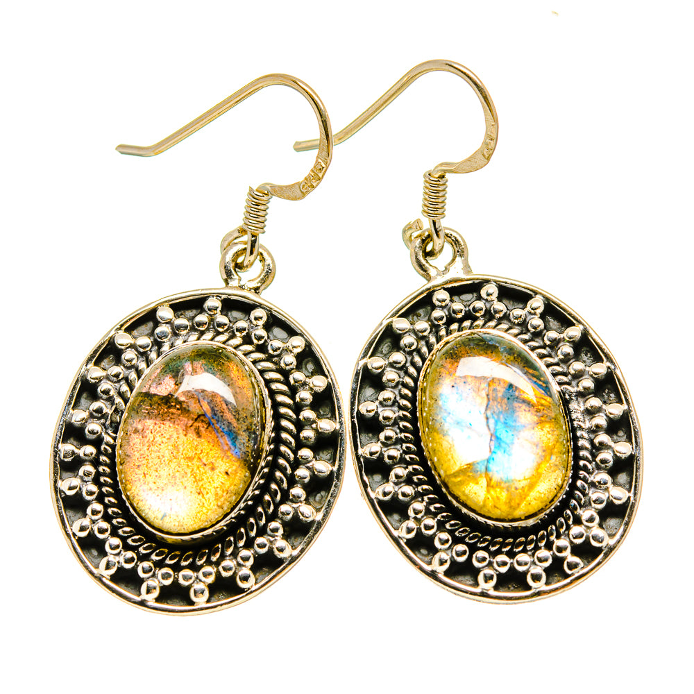 Labradorite Earrings handcrafted by Ana Silver Co - EARR415332