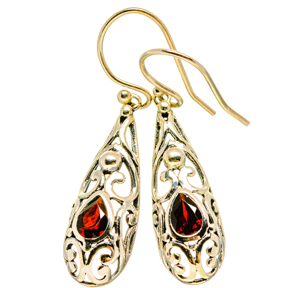 Garnet Earrings handcrafted by Ana Silver Co - EARR415351