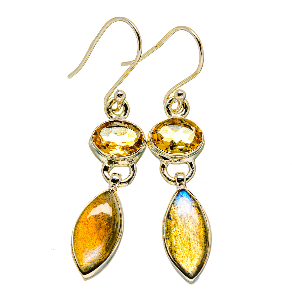 Labradorite Earrings handcrafted by Ana Silver Co - EARR415354