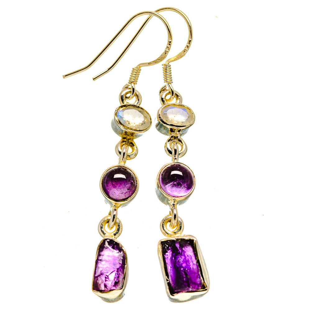 Amethyst Earrings handcrafted by Ana Silver Co - EARR415375