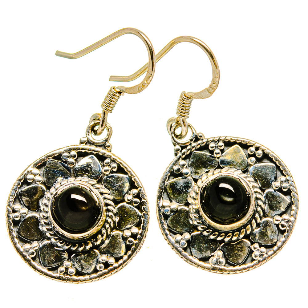 Black Onyx Earrings handcrafted by Ana Silver Co - EARR415382