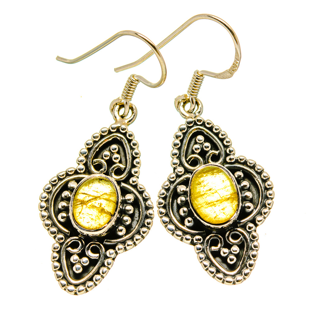 Citrine Earrings handcrafted by Ana Silver Co - EARR415426