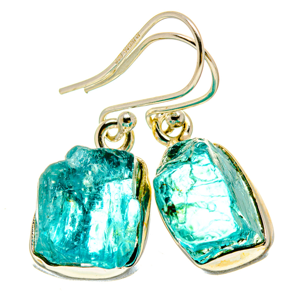 Blue Fluorite Earrings handcrafted by Ana Silver Co - EARR415458