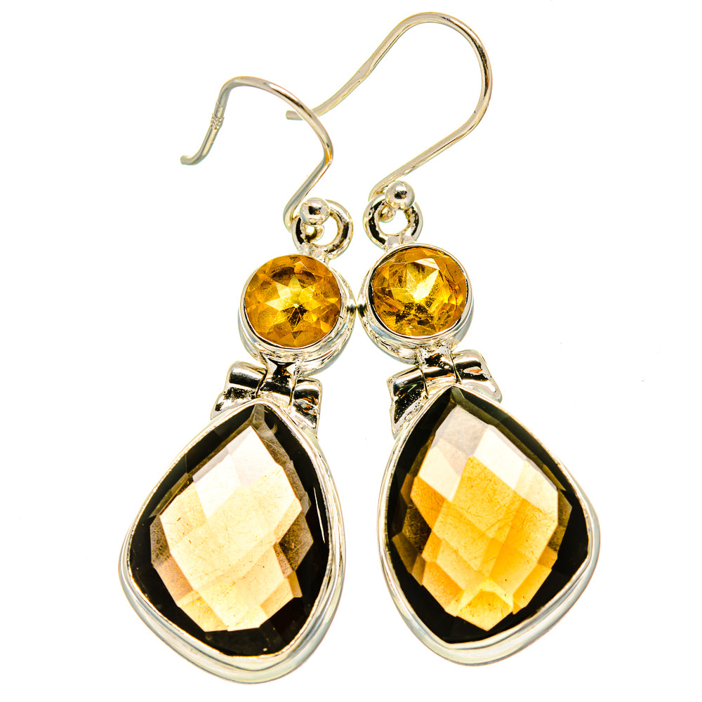 Smoky Quartz Earrings handcrafted by Ana Silver Co - EARR415490