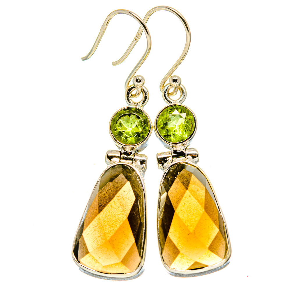 Smoky Quartz Earrings handcrafted by Ana Silver Co - EARR415507