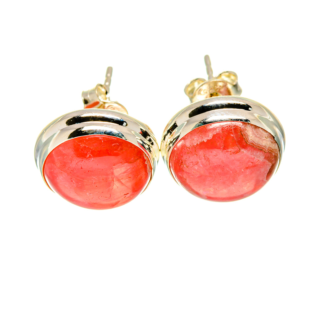 Rhodochrosite Earrings handcrafted by Ana Silver Co - EARR415574