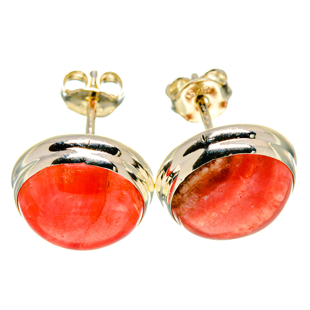 Rhodochrosite Earrings handcrafted by Ana Silver Co - EARR415639