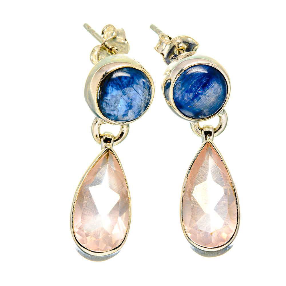 Rose Quartz Earrings handcrafted by Ana Silver Co - EARR415645