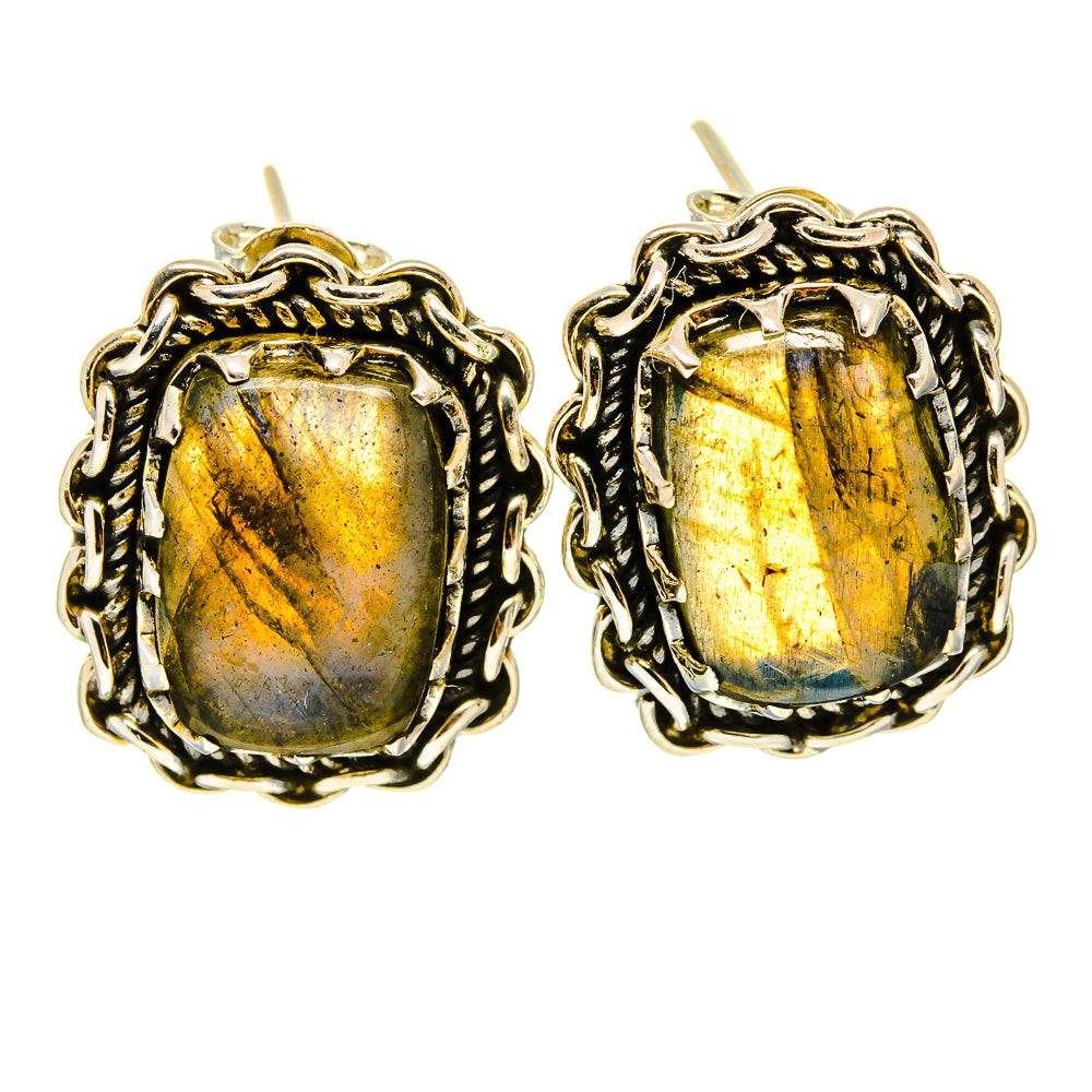 Labradorite Earrings handcrafted by Ana Silver Co - EARR415723