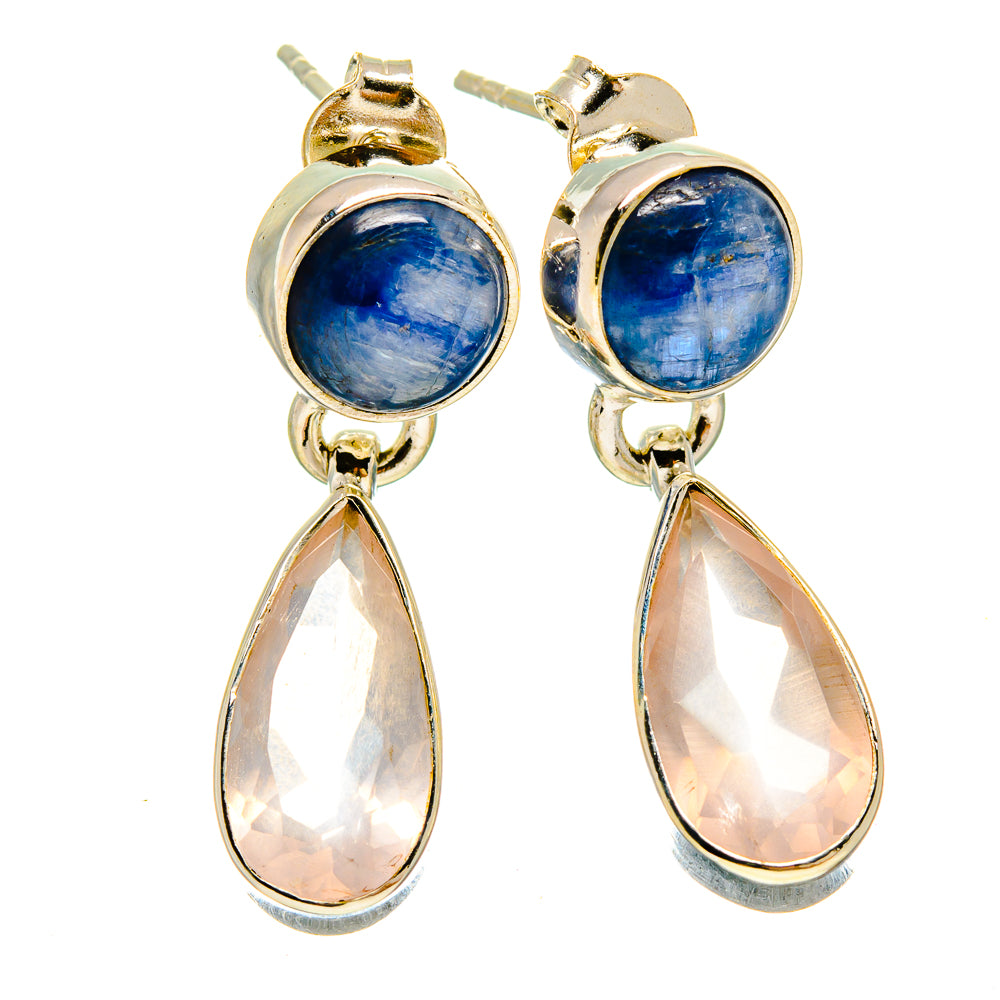 Rose Quartz Earrings handcrafted by Ana Silver Co - EARR415795