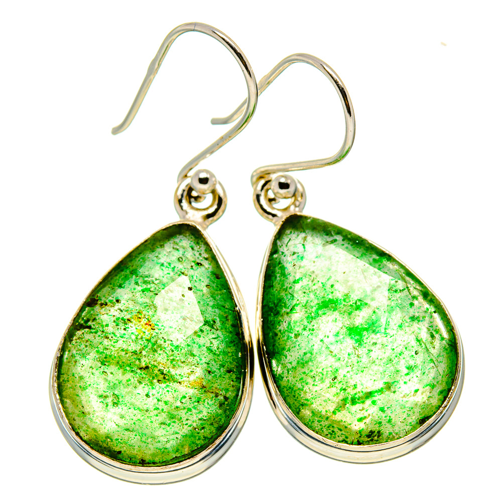 Green Aventurine Earrings handcrafted by Ana Silver Co - EARR415820