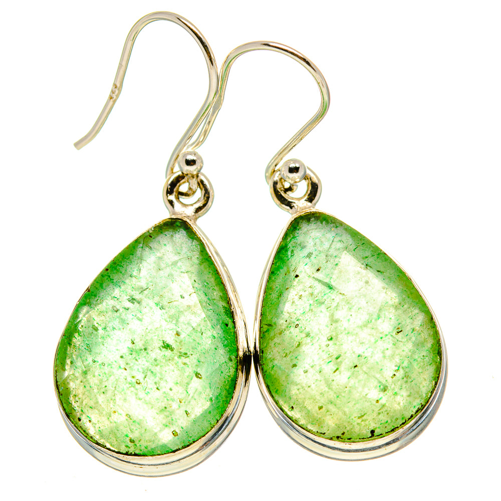 Green Aventurine Earrings handcrafted by Ana Silver Co - EARR415936
