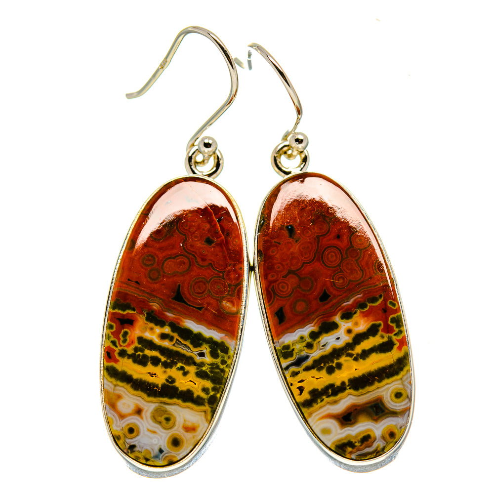 Ocean Jasper Earrings handcrafted by Ana Silver Co - EARR415937