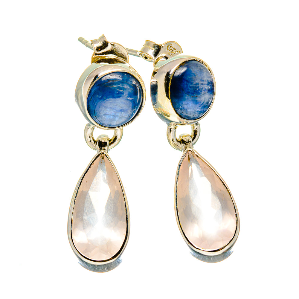 Rose Quartz Earrings handcrafted by Ana Silver Co - EARR415977
