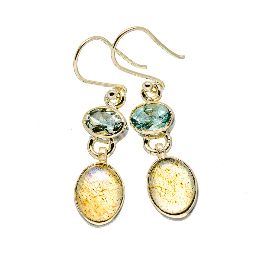 Labradorite Earrings handcrafted by Ana Silver Co - EARR416027