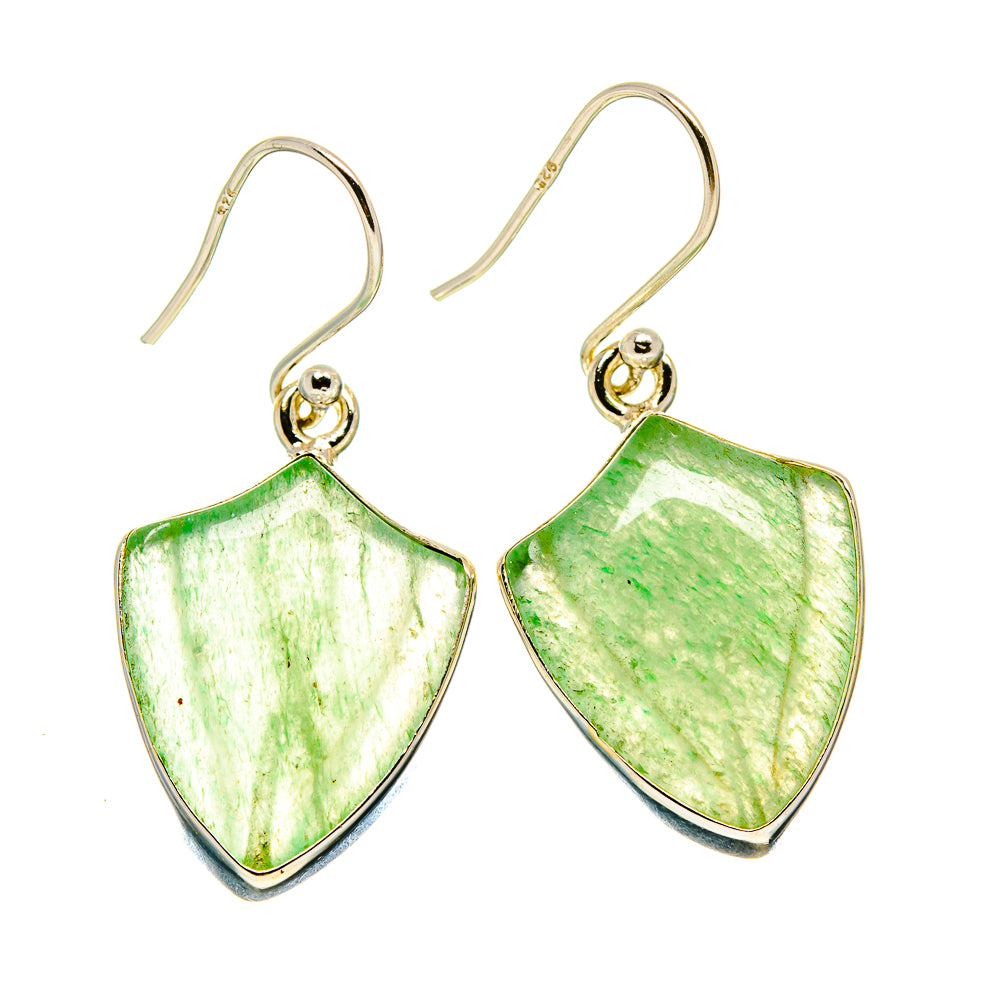 Prehnite Earrings handcrafted by Ana Silver Co - EARR416065