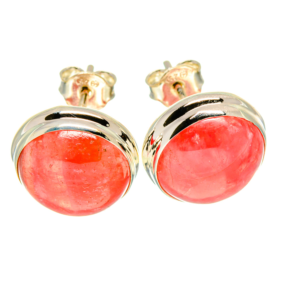 Rhodochrosite Earrings handcrafted by Ana Silver Co - EARR416118