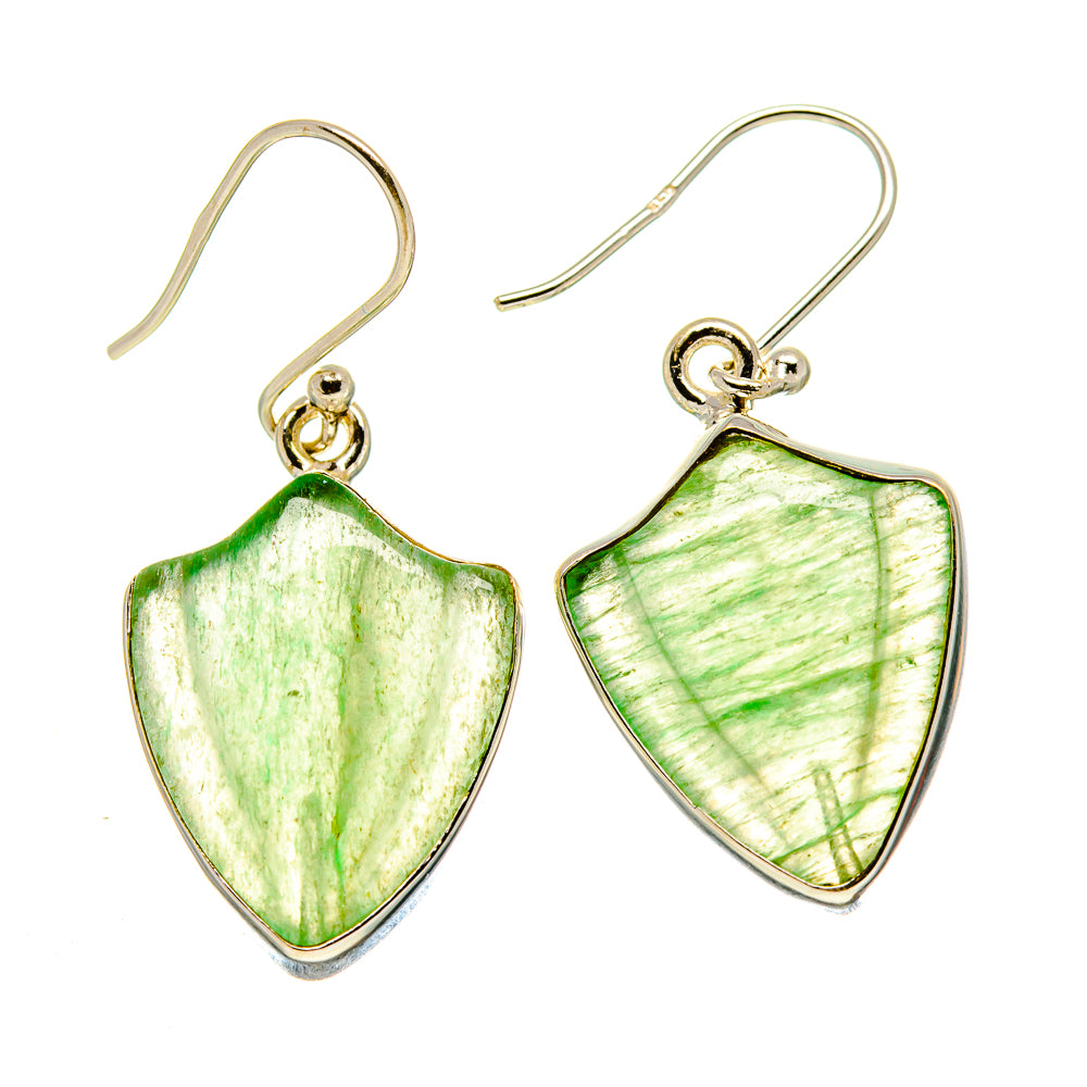 Green Aventurine Earrings handcrafted by Ana Silver Co - EARR416153