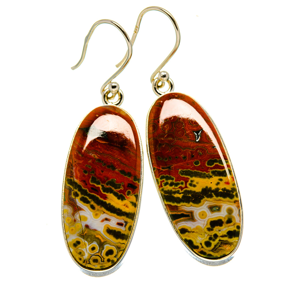 Ocean Jasper Earrings handcrafted by Ana Silver Co - EARR416161