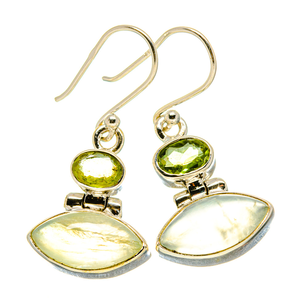 Prehnite Earrings handcrafted by Ana Silver Co - EARR416224