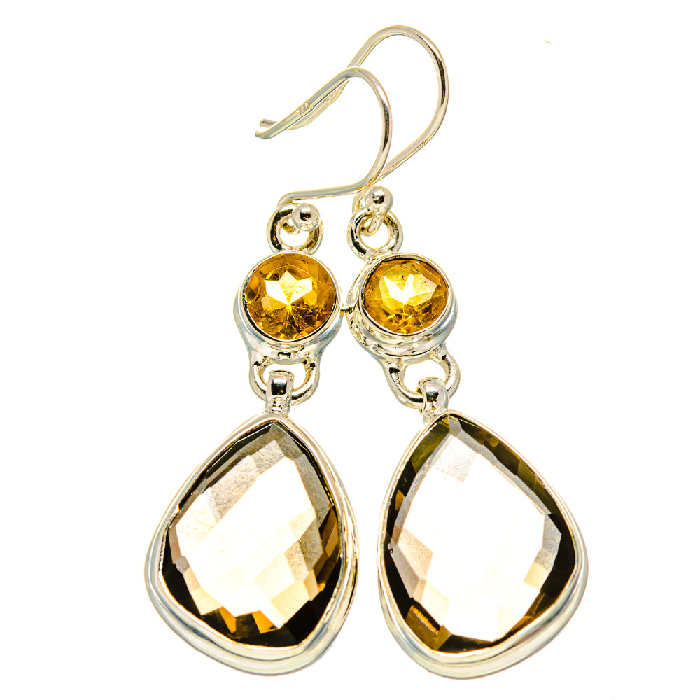Smoky Quartz Earrings handcrafted by Ana Silver Co - EARR416388