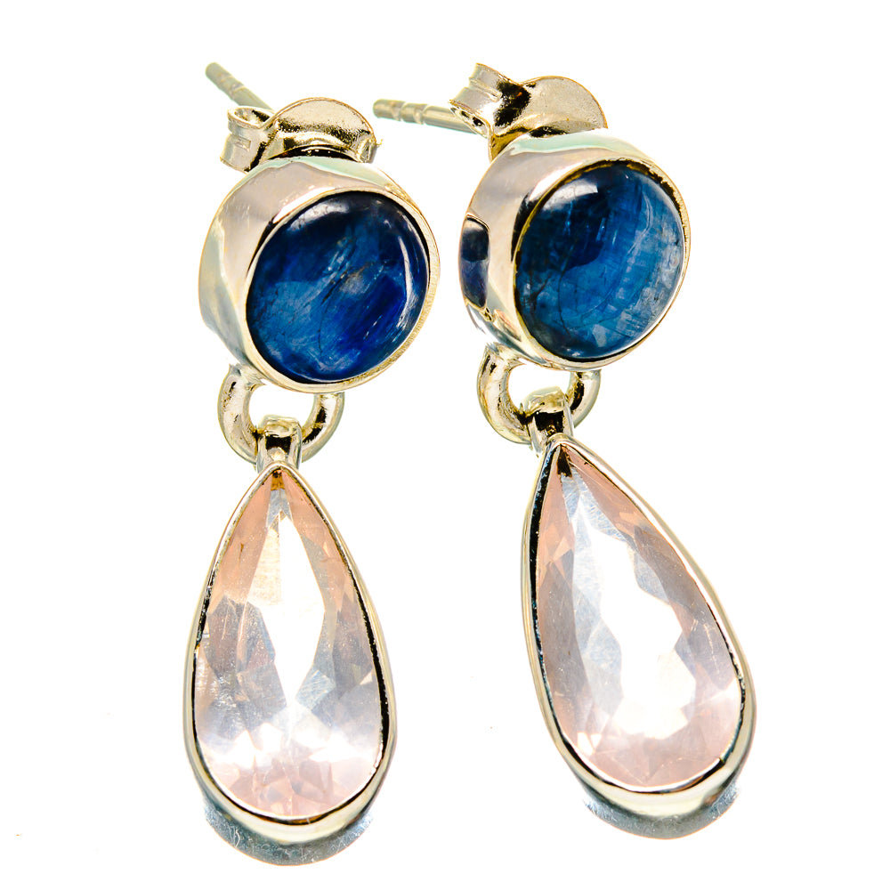 Rose Quartz Earrings handcrafted by Ana Silver Co - EARR416443
